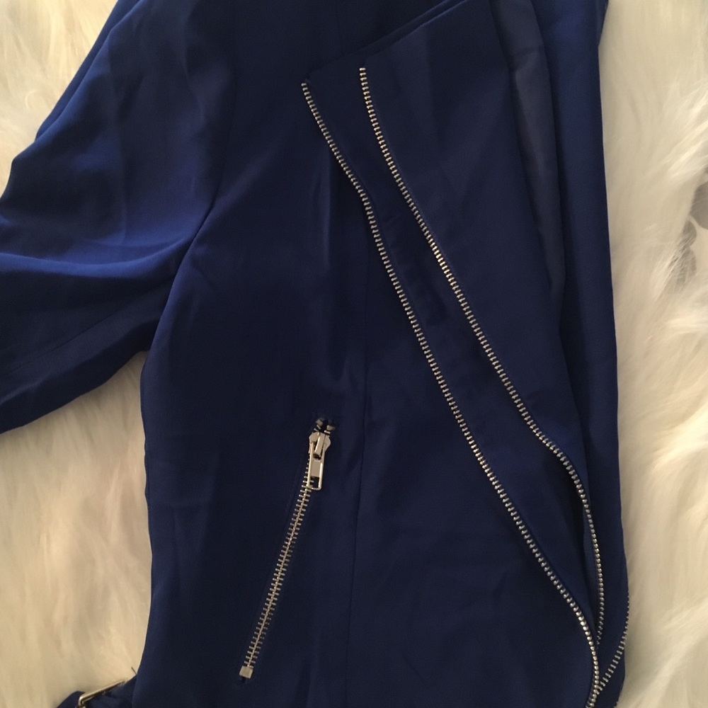 Royal blue crop jacket